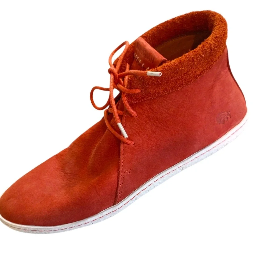 Manitobah Mukluks Tamarack Waterproof Boots Men's 10 Orange Suede Leather Winter